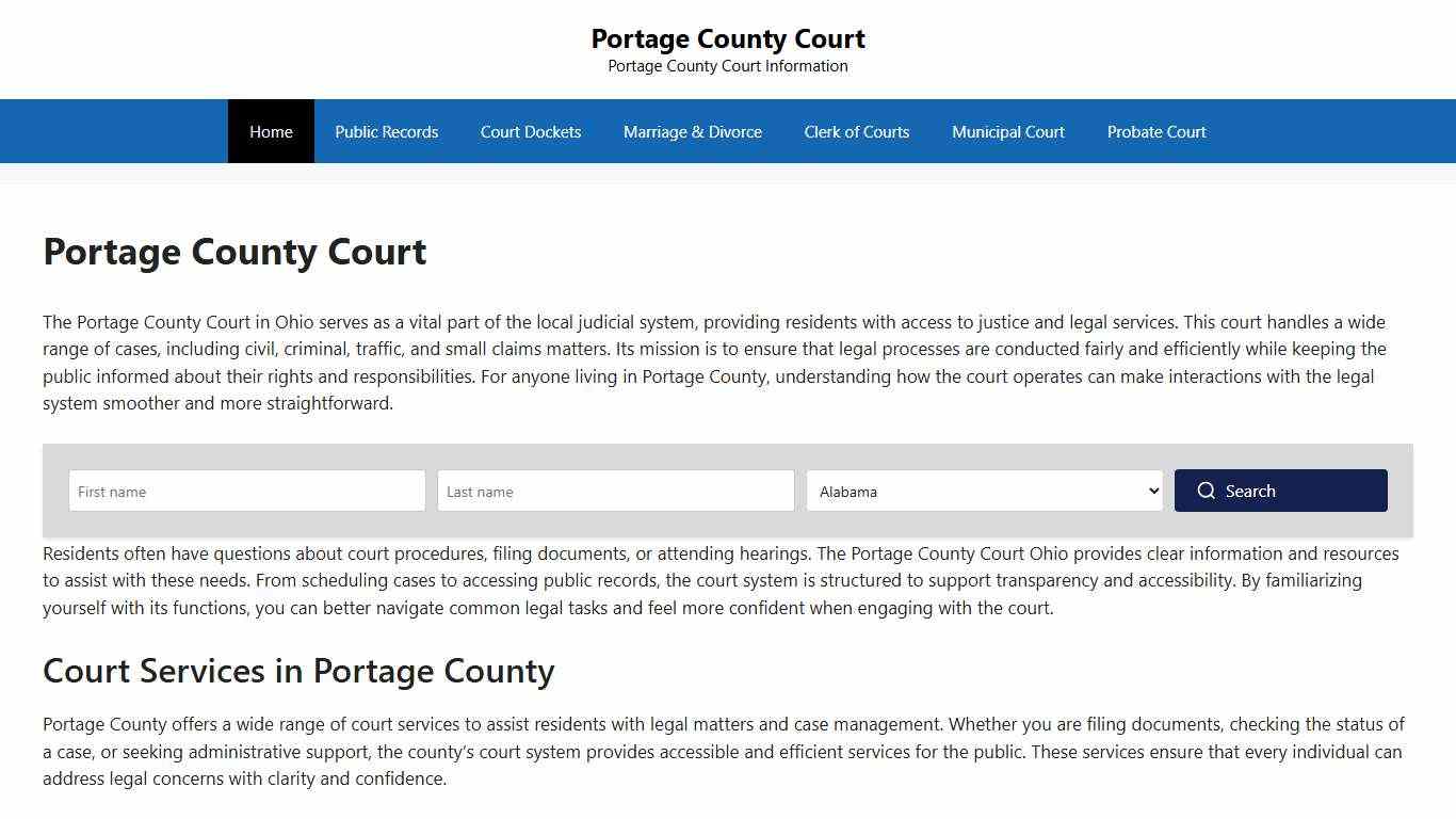Portage County Court